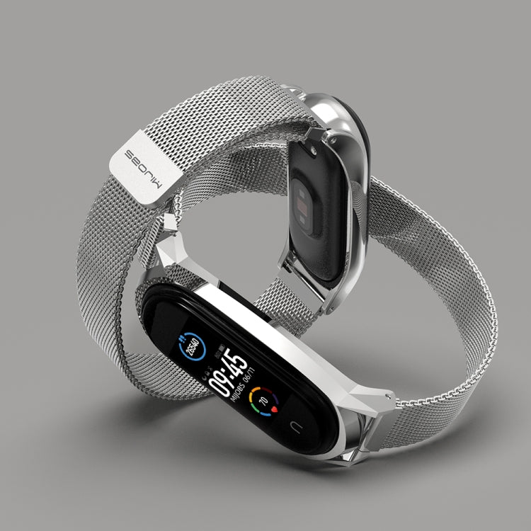 For Xiaomi Mi Band 6 / 5 / 4 / 3 Mijobs Milan Magnetic GT Stainless Steel Replacement Watchband