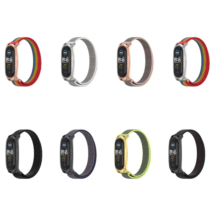 For Xiaomi Mi Band 6 / 5 / 4 / 3 Mijobs GT Nylon Loop Replacement Watchband