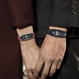 For Xiaomi Mi Band 6 / 5 / 4 / 3 Mijobs Metal Case Crazy Horse Texture PU Microfiber Plus Replacement Watchband