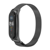 For Xiaomi Mi Band 6 / 5 / 4 / 3 Mijobs Milan Magnetic Plus Stainless Steel Replacement Watchband