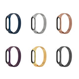 For Xiaomi Mi Band 6 / 5 / 4 / 3 Mijobs Milan Magnetic Plus Stainless Steel Replacement Watchband