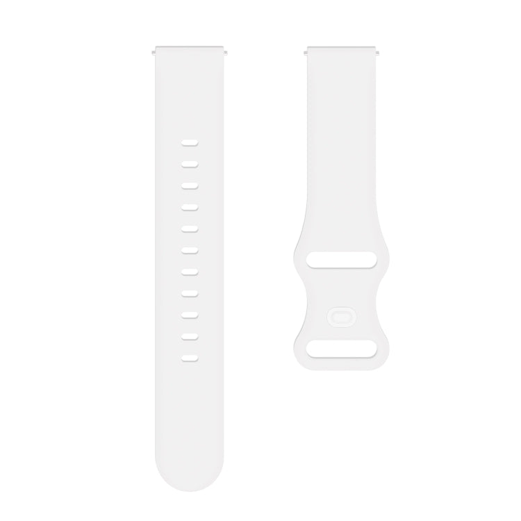 For Xiaomi Haylou RT RS3 LS04 / LS05S Universal Inner Back Buckle Perforation Silicone Replacement Strap Watchband, 20mm, 22mm