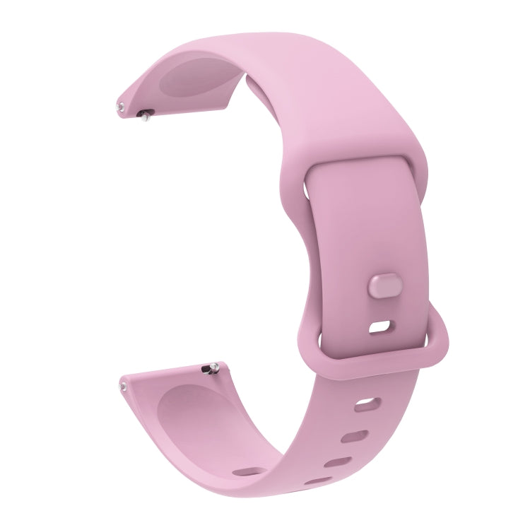 For Xiaomi Haylou RT RS3 LS04 / LS05S Universal Inner Back Buckle Perforation Silicone Replacement Strap Watchband, 20mm, 22mm