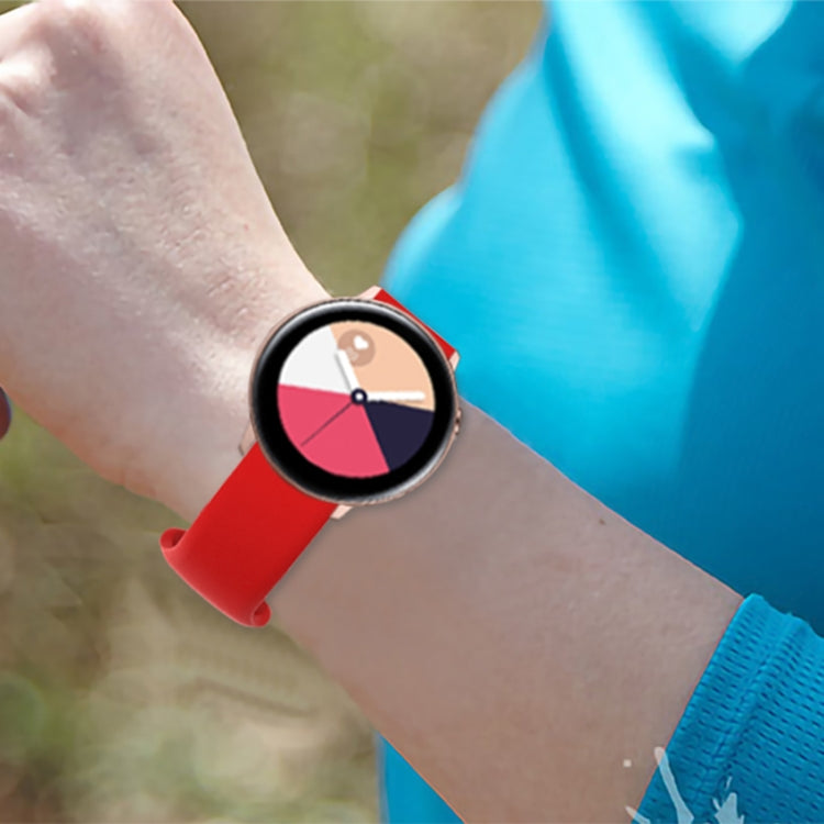 For Xiaomi Haylou RT RS3 LS04 / LS05S Universal Inner Back Buckle Perforation Silicone Replacement Strap Watchband, 20mm, 22mm