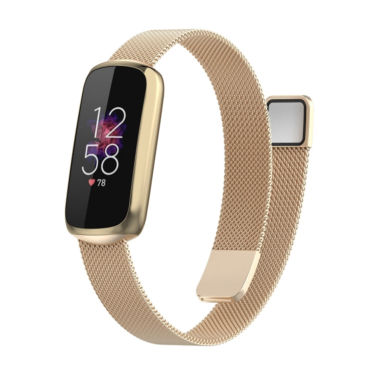 For Fitbit Luxe Special Edition Milanese Metal Magnetic Replacement Strap Watchband