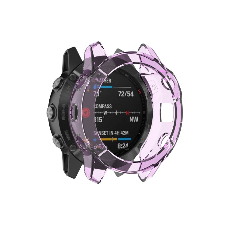 Smart Watch Half Coverage TPU Protective Case, For Garmin Fenix 6 / 6 Pro, For Garmin Fenix 6S / 6S Pro, For Garmin Fenix 6X / 6X Pro