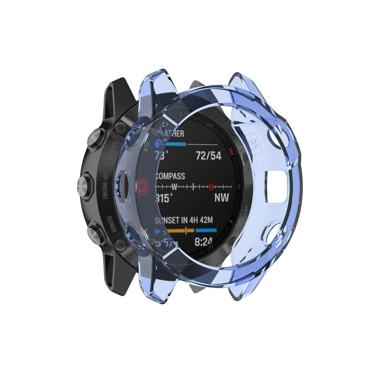 Smart Watch Half Coverage TPU Protective Case, For Garmin Fenix 6 / 6 Pro, For Garmin Fenix 6S / 6S Pro, For Garmin Fenix 6X / 6X Pro
