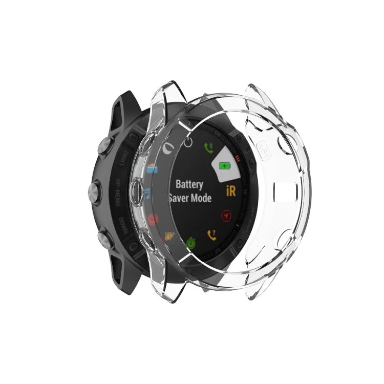 Smart Watch Half Coverage TPU Protective Case, For Garmin Fenix 6 / 6 Pro, For Garmin Fenix 6S / 6S Pro, For Garmin Fenix 6X / 6X Pro