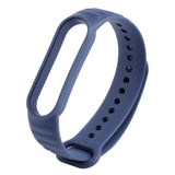 For Xiaomi Mi Band 6 / 5 Universal Silicone Leather Texture Replacement Strap Watchband