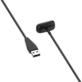 For Fitbit Luxe Smart Watch Magnetic Charger USB Charging Cable with Reset Button, 1m with Reset Button, 50cm with Reset Button