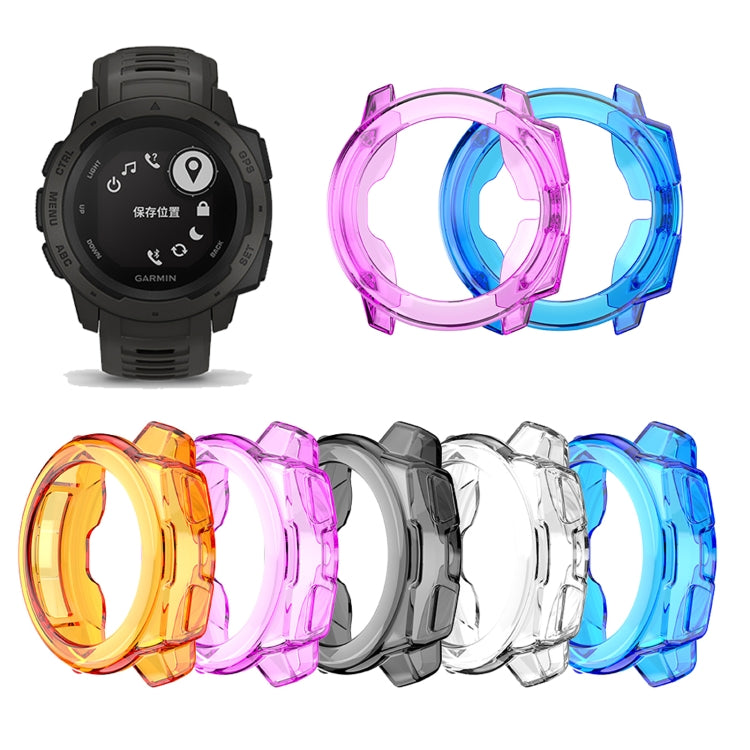 TPU Half-pack Candy Color Protective Case, For Garmin Instinct