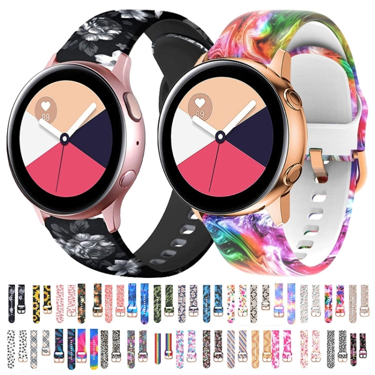 Silicone Printing Replacement Strap Watchband, For Samsung Galaxy Watch 42mm