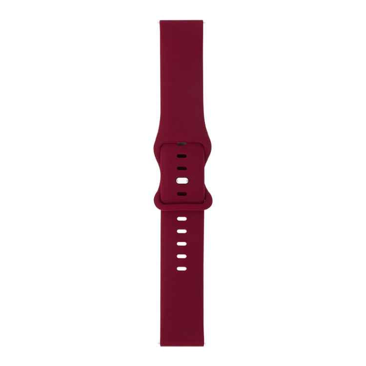 8-buckle Silicone Replacement Strap Watchband, For Samsung Galaxy Watch 3 41mm, For Samsung Galaxy Watch 3 45mm, For Samsung Galaxy Watch 42mm, For Samsung Galaxy Watch 46mm
