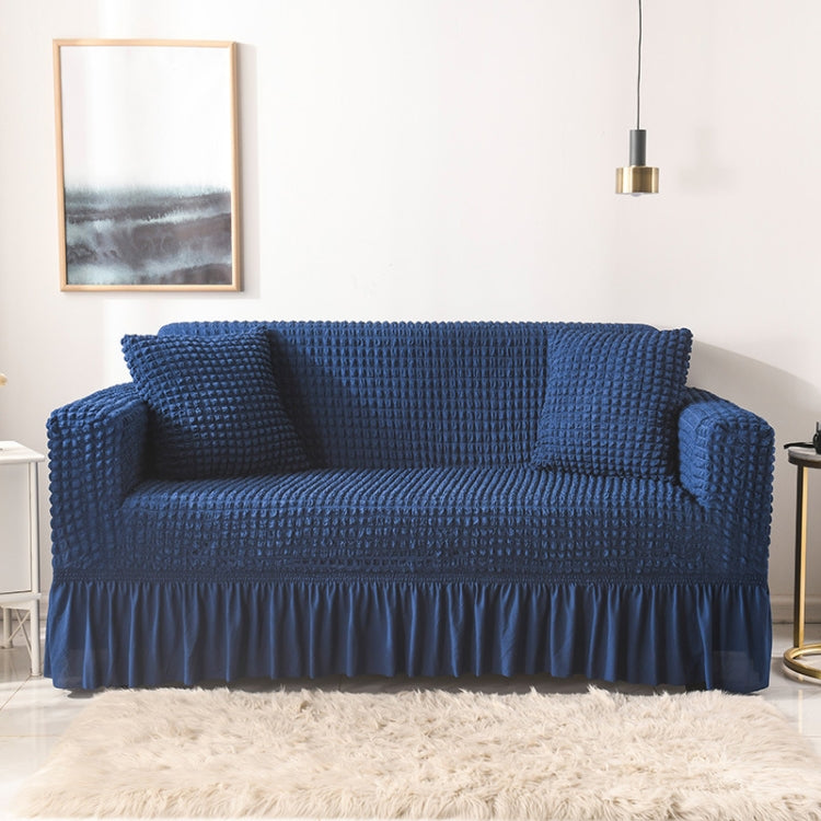 Living Room Stretch Full Coverage Skirt Style Sofa Cover, Size: Double M 145-185cm
