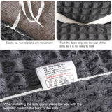 Living Room Stretch Full Coverage Skirt Style Sofa Cover, Size: Double M 145-185cm