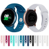 For Galaxy Watch Active 2 Smart Watch Solid Color Silicone Wrist Strap Watchband, L, S