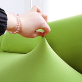 145-185cm Four Seasons Solid Color Elastic Full Coverage Non-slip Sofa Cover