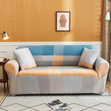 Double Seat Full Coverage Elastic Non-slip Sofa Cover, Geometric Orange, Geometric Blue, Geometric Green, Rubik Cube Purple, Golden Triangle, Charm, Beautiful, Fashion Black, Fashion Grey, Fashion Bean Paste, Flowers Bloom, Orchid, Classic Elements    ...