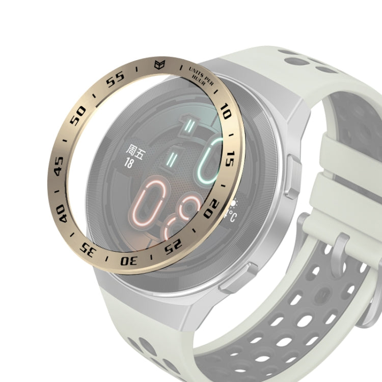 For Huawei Watch GT2e Smart Watch Stainless Steel Bezel Ring, A Version Time, E Version Speed