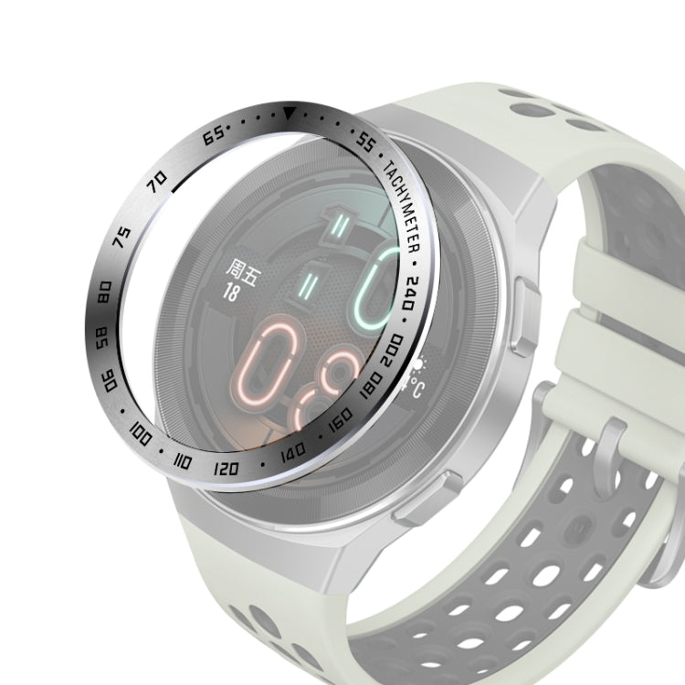 For Huawei Watch GT2e Smart Watch Stainless Steel Bezel Ring, A Version Time, E Version Speed