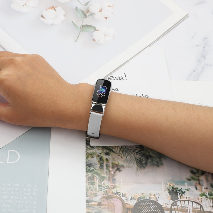 For Fitbit Luxe Leather Replacement Strap Watchband, S