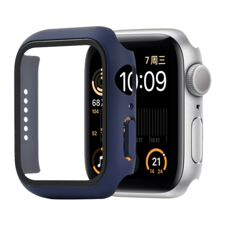 Shockproof PC+Tempered Glass Protective Case with Packed Carton For Apple Watch 44mm(Orange), For Apple Watch Series 6 / 5 / 4 / Watch SE 40mm, For Apple Watch Series 3 & 2 & 1 38mm