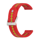 Universal Colorful Hole Silicone Replacement Strap Watchband, 22mm, 20mm, For Suunto 9 Peak