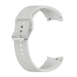 Silicone Silver Round Buckle Replacement Strap Watchband, Silver Round Buckle