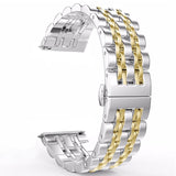 Seven-beads Steel Replacement Strap Watchband, 20mm Women Version, 22mm Men Version