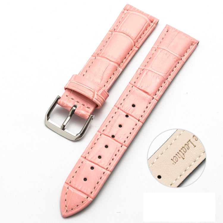 Two-layer Cowhide Leather Bamboo Joint Texture Replacement Strap Watchband, 10mm, 14mm, 16mm, 18mm, 20mm, 22mm, 24mm, 12mm