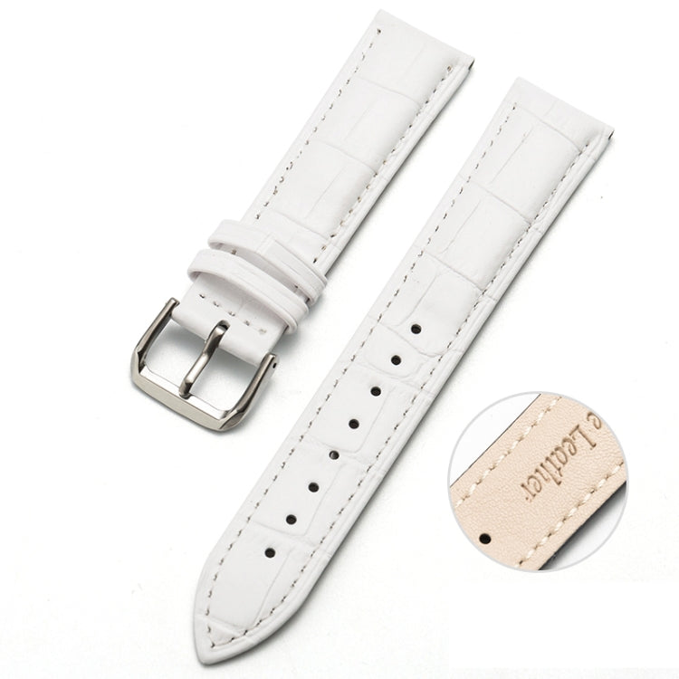 Two-layer Cowhide Leather Bamboo Joint Texture Replacement Strap Watchband, 10mm, 14mm, 16mm, 18mm, 20mm, 22mm, 24mm, 12mm