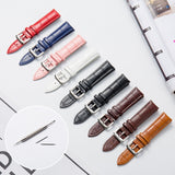 Calf Leather Replacement Strap Watchband, 14mm, 16mm, 18mm, 20mm, 22mm