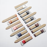 Calf Leather Replacement Strap Watchband, 14mm, 16mm, 18mm, 20mm, 22mm