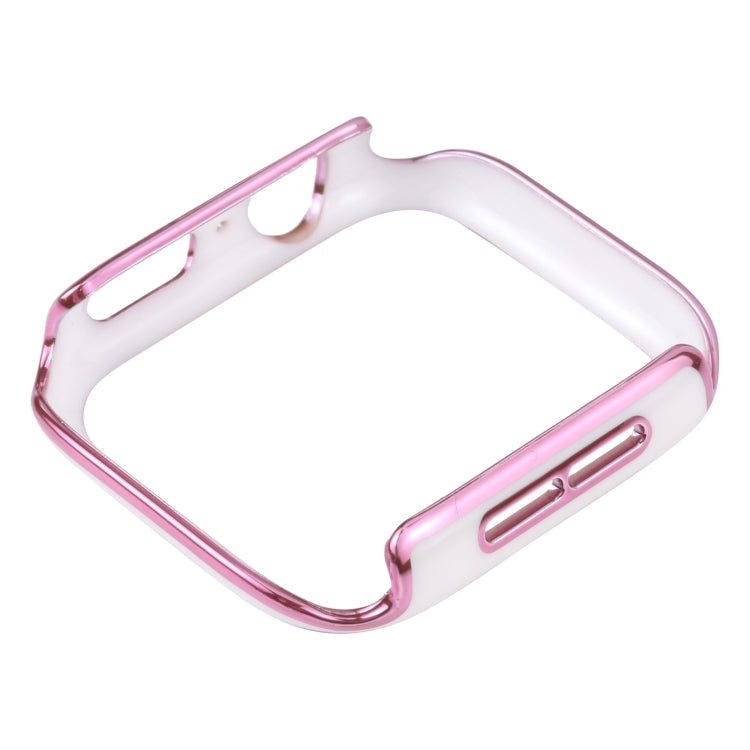 Dual-color Electroplating PC Protective Watch Case, For Apple Watch Series 3 & 2 & 1 38mm