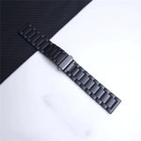 22mm Universal Titanium Alloy Three Plants Flat Buckle Replacement Watchband, For Xiaomi Haylou RS3 / Suunto 9 Peak