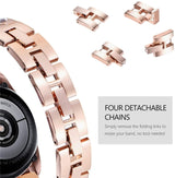 22mm Universal Stainless Steel Metal Replacement Watchband, For Xiaomi Haylou RS3 / Suunto 9 Peak