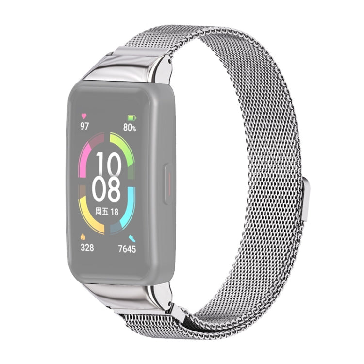 MIJOBS Milan Stainless Steel Magnetic Replacement Strap Watchband, For Huawei Band 6 / Honor Band 6