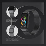 MIJOBS Milan Stainless Steel Replacement Strap Watchband, For Huawei Band 6 / Honor Band 6