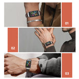 MIJOBS Cowhide Leather Replacement Strap Watchband, For Huawei Band 6 / Honor Band 6