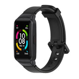 MIJOBS Universal Breathable Silicone Replacement Strap Watchband, For Huawei Band 6 / Honor Band 6