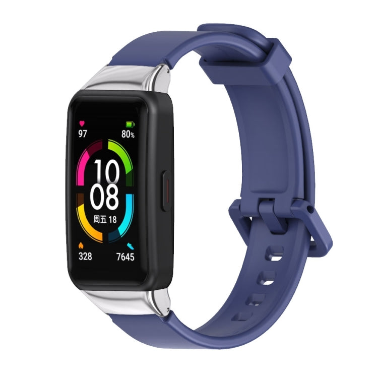 MIJOBS Universal Breathable Silicone Replacement Strap Watchband, For Huawei Band 6 / Honor Band 6