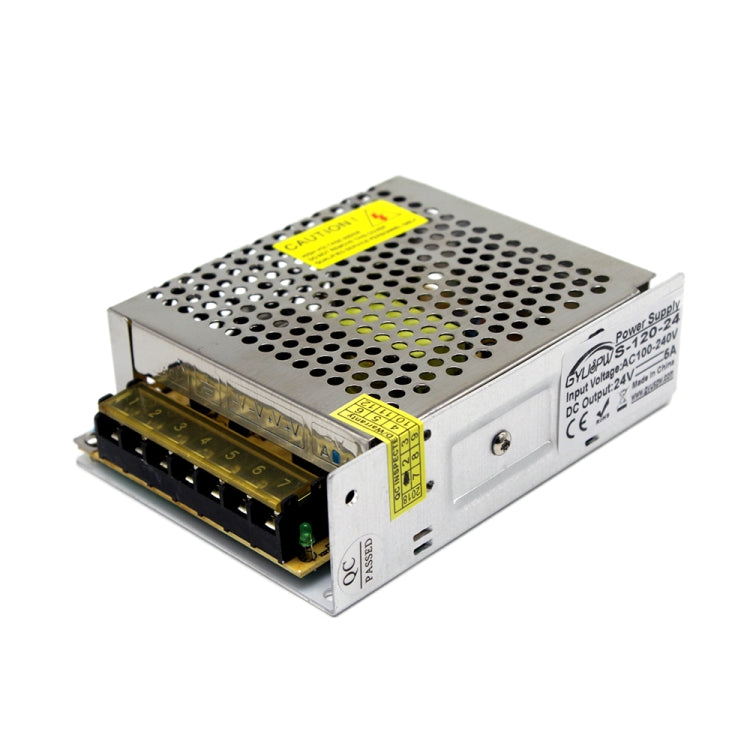 LED Regulated Switching Power Supply, Size: 129 x 99 x 40mm, S-72-12 DC12V 6A 72W, S-120-12 DC12V 10A 120W, S-72-24 DC24V 3A 72W, S-100-24 DC24V 4.2A 100W, S-120-24 DC24V 5A 120W