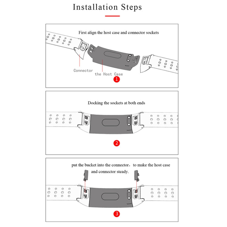 MIJOBS Breathable Silicone Replacement Strap Watchband with Hole, For Honor Band 4 / 5
