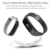 MIJOBS Milan Stainless Steel Metal Buckle Replacement Strap Watchband, For Honor Band 4 / 5