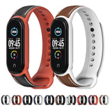 MIJOBS TPU + Leather Replacement Strap Watchband, For Xiaomi Mi Band 5 / 6
