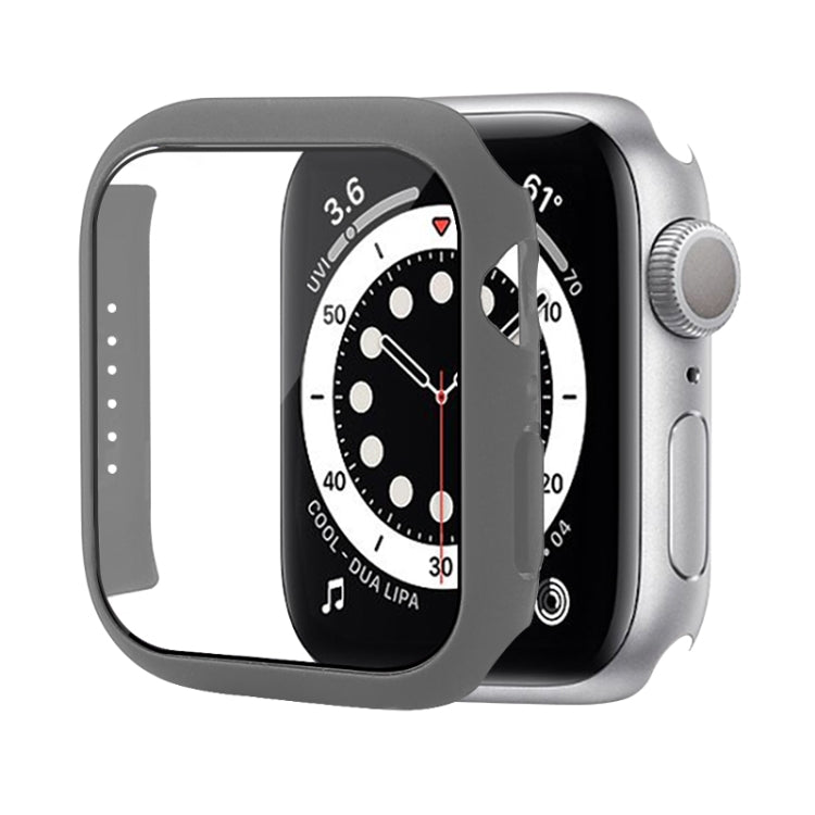 Shockproof PC Protective Case with Tempered Glass Film, For Apple Watch Series 9 / 8 / 7 41mm, For Apple Watch Series 9 / 8 / 7 45mm, For Apple Watch Series 8 / 7 41mm