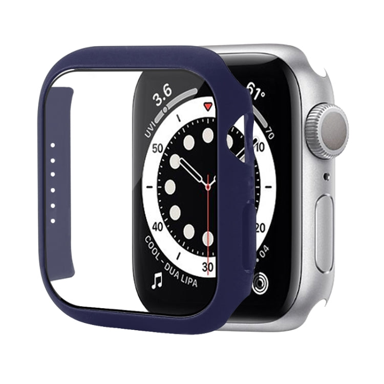Shockproof PC Protective Case with Tempered Glass Film, For Apple Watch Series 9 / 8 / 7 41mm, For Apple Watch Series 9 / 8 / 7 45mm, For Apple Watch Series 8 / 7 41mm