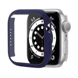 Shockproof PC Protective Case with Tempered Glass Film, For Apple Watch Series 9 / 8 / 7 41mm, For Apple Watch Series 9 / 8 / 7 45mm, For Apple Watch Series 8 / 7 41mm