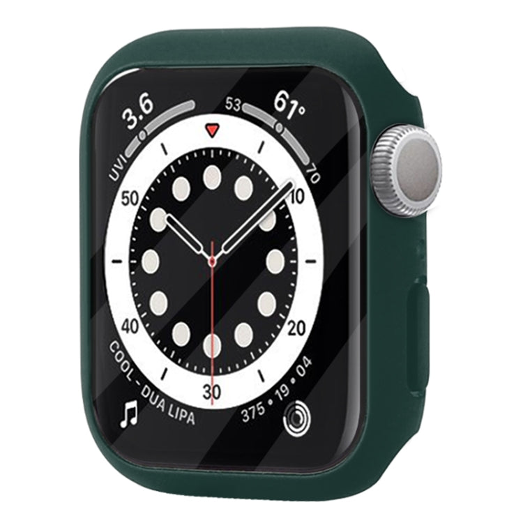 Shockproof PC Protective Case with Tempered Glass Film, For Apple Watch Series 9 / 8 / 7 41mm, For Apple Watch Series 9 / 8 / 7 45mm, For Apple Watch Series 8 / 7 41mm