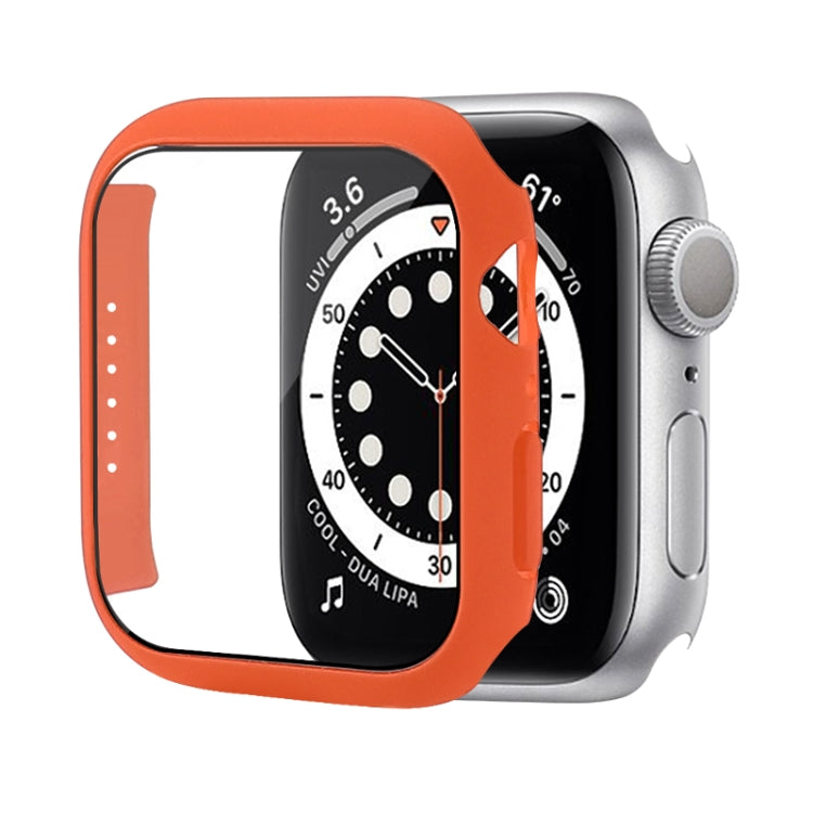 Shockproof PC Protective Case with Tempered Glass Film, For Apple Watch Series 9 / 8 / 7 41mm, For Apple Watch Series 9 / 8 / 7 45mm, For Apple Watch Series 8 / 7 41mm
